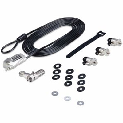 StarTech.com Laptop/Desktop & Peripheral Lock Kit, 9.8ft (3m) Steel Cable, Theft-Deterring Security Lock, K-Slot, For 3x Devices StarTech.com Laptop/Desktop & Peripheral Lock Kit, 9.8ft (3m) Steel Cable, Theft-Deterring Security Lock, K-Slot, For 3x Devices